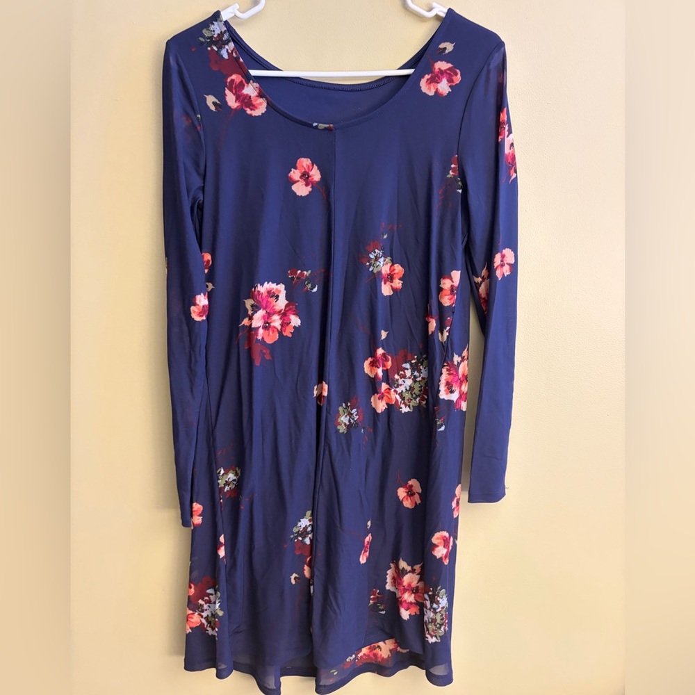 Floral Long Sleeve Maternity Dress